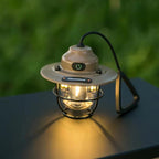 Lanterne Style Camping Rétro a Suspendre - Beige