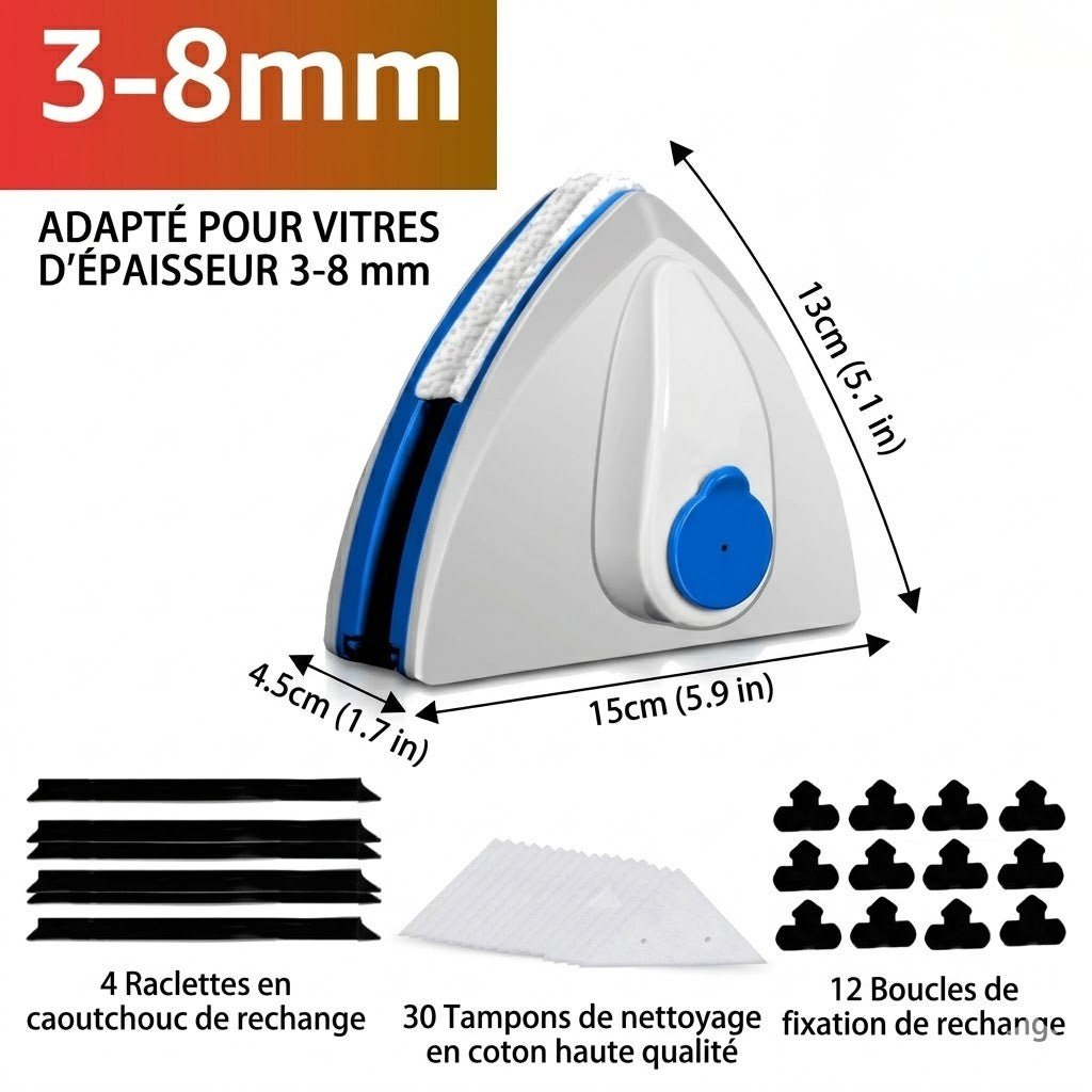 Lave Vitre Magnétique -
