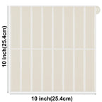 Lot de 10 Crédences Adhésives 3D - Beige