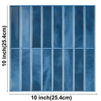 Lot de 10 Crédences Adhésives 3D - Bleu