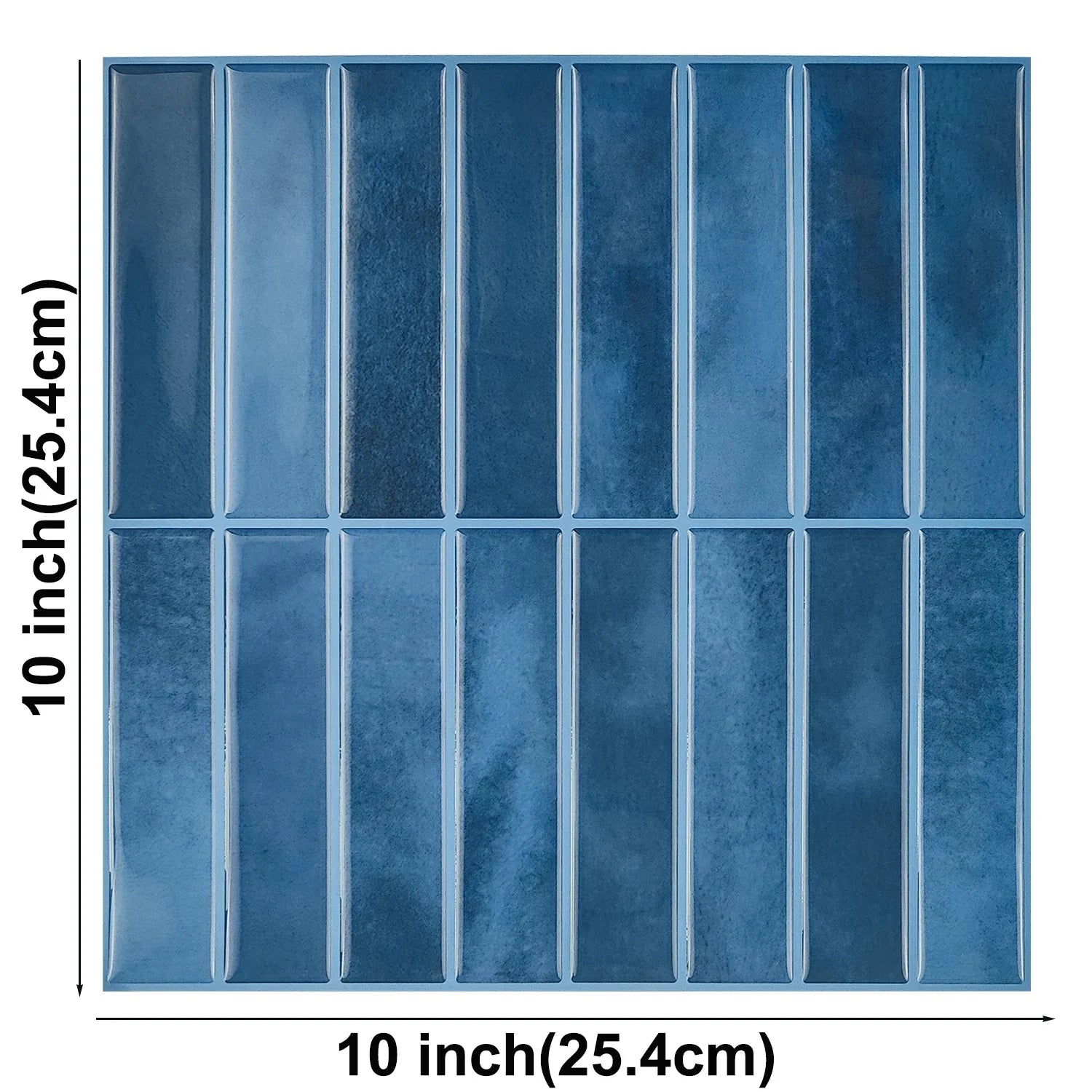Lot de 10 Crédences Adhésives 3D - Bleu