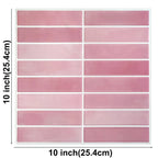 Lot de 10 Crédences Adhésives 3D - Rose