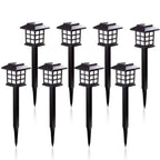 Lot de 8 Balises LED Solaires avec Piquet - RGB