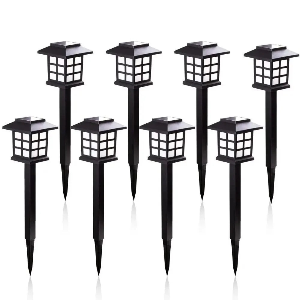 Lot de 8 Balises LED Solaires avec Piquet - RGB