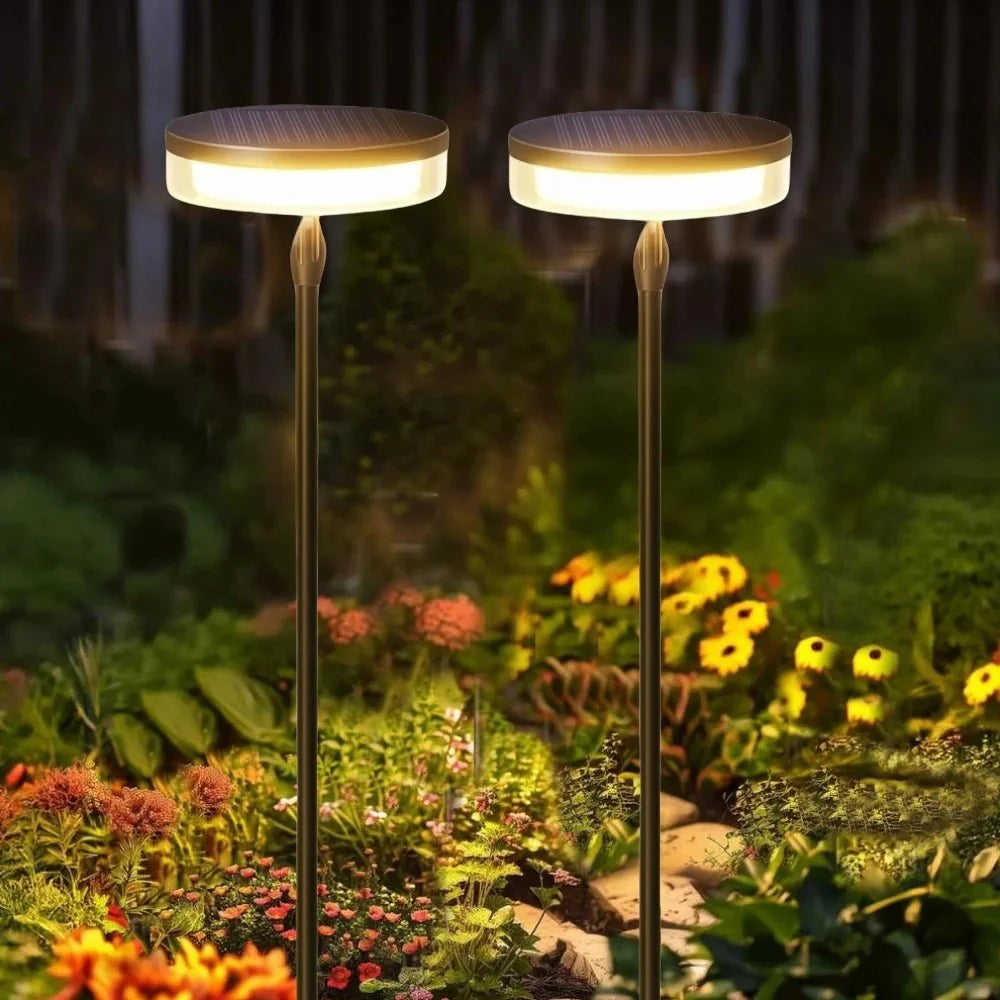 Lot de Lanternes Extérieures Solaires à Piquer LED Blanc Chaud IP65 - 2 Lanternes