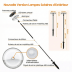 Lot de Lanternes Extérieures Solaires à Piquer LED Blanc Chaud IP65 - 6 Lanternes