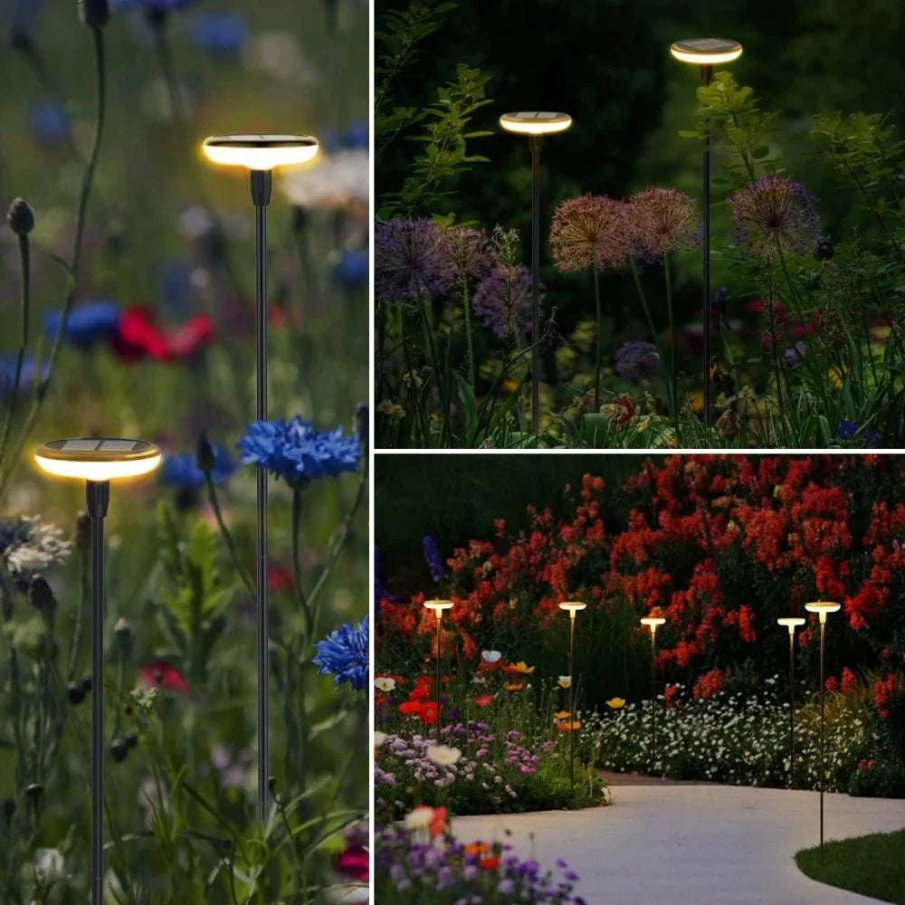 Lot de Lanternes Extérieures Solaires à Piquer LED Blanc Chaud IP65 - 6 Lanternes