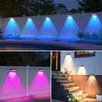 Lumière Solaire LED pour Mur Extérieur - RGB