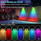 Lumière Solaire LED pour Mur Extérieur - RGB