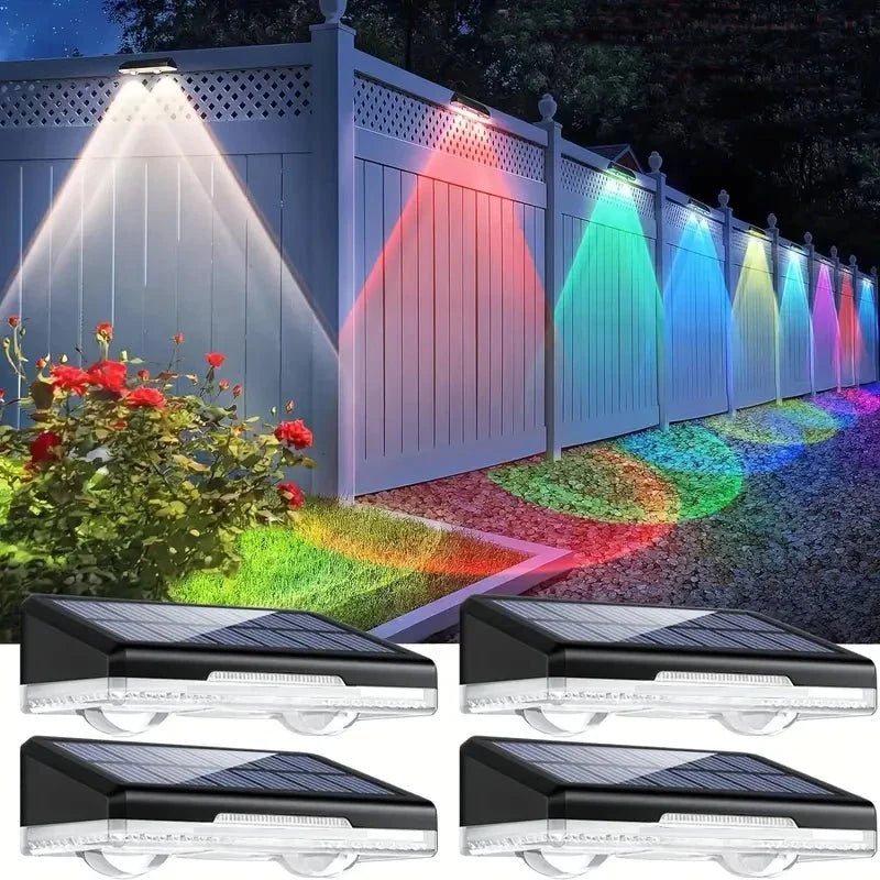 Lumière Solaire LED pour Mur Extérieur - RGB