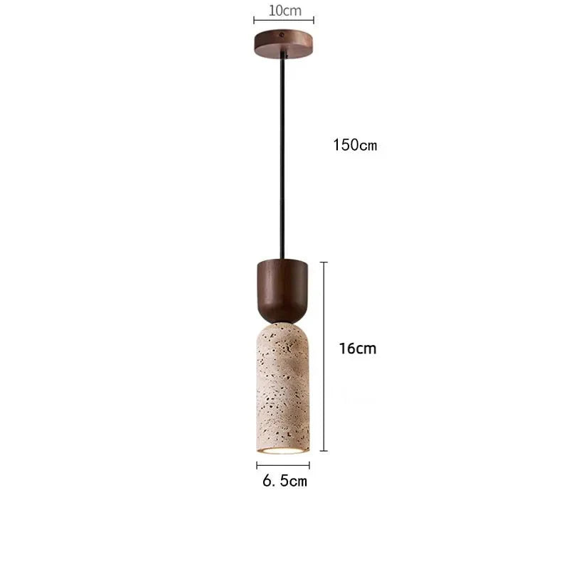 Luminaire Cylindrique Minimaliste Style Japonais - A