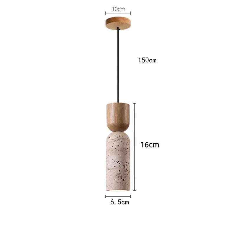 Luminaire Cylindrique Minimaliste Style Japonais - A