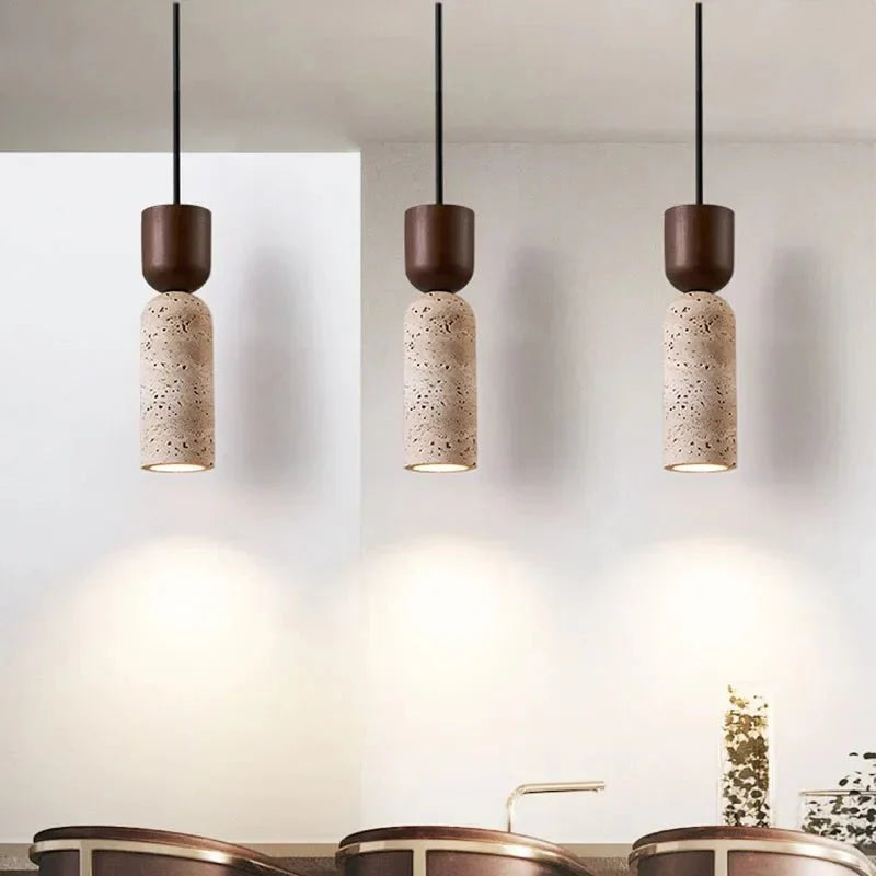 Luminaire Cylindrique Minimaliste Style Japonais - B