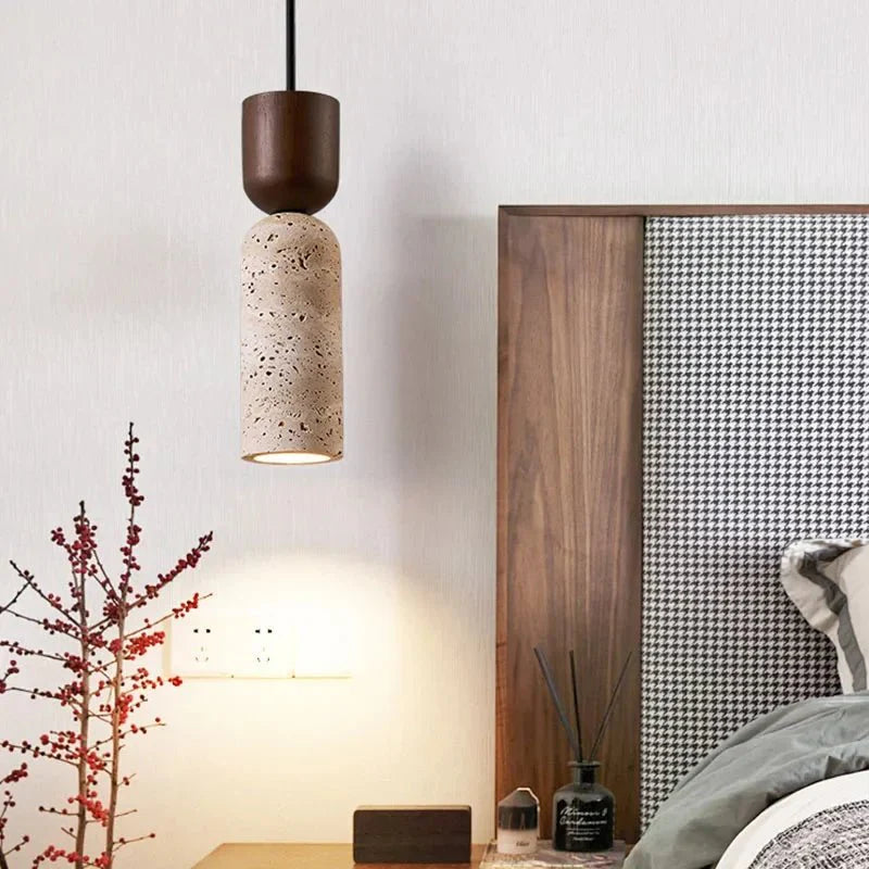 Luminaire Cylindrique Minimaliste Style Japonais - B