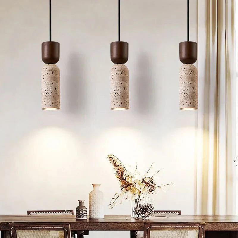 Luminaire Cylindrique Minimaliste Style Japonais - B
