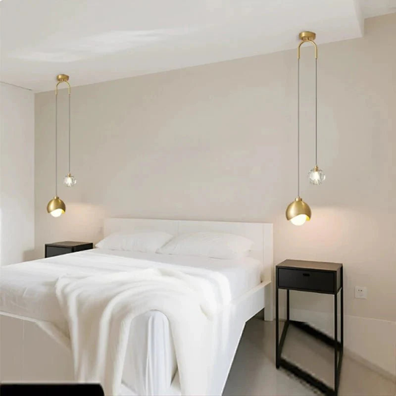 Luminaire de Chevet Suspendu - A - Noir