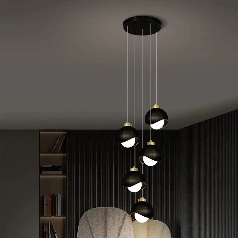 Luminaire de Chevet Suspendu - A - Noir
