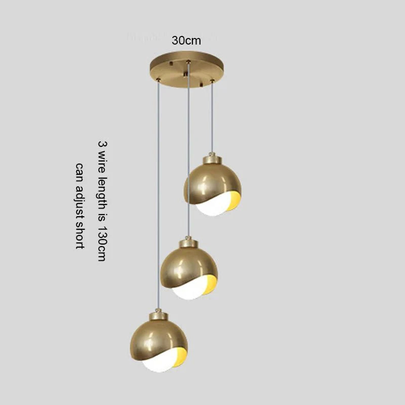 Luminaire de Chevet Suspendu - C - Dorée
