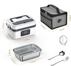 Lunch Box Chauffante Rechargeable avec Minuteur - Blanc