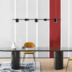 Lustre Linéaire LED Moderne Doré - 5 Têtes dorée