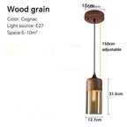 Lustre Scandinave - Bois 12cm