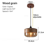 Lustre Scandinave - Bois 25cm