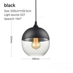 Lustre Scandinave - Noir A 20cm