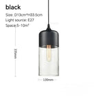 Lustre Scandinave - Noir B 12cm