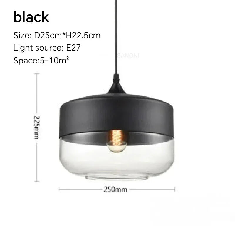 Lustre Scandinave - Noir D 25cm