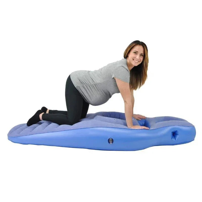 Matelas Gonflable pour Femme Enceinte - Bleu
