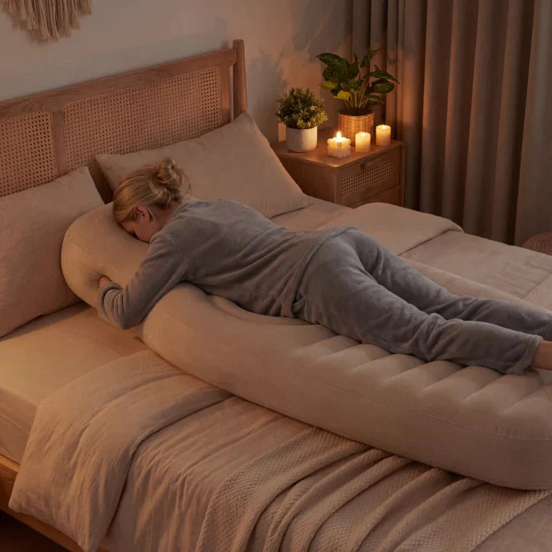 Matelas Gonflable pour Femme Enceinte - Bleu