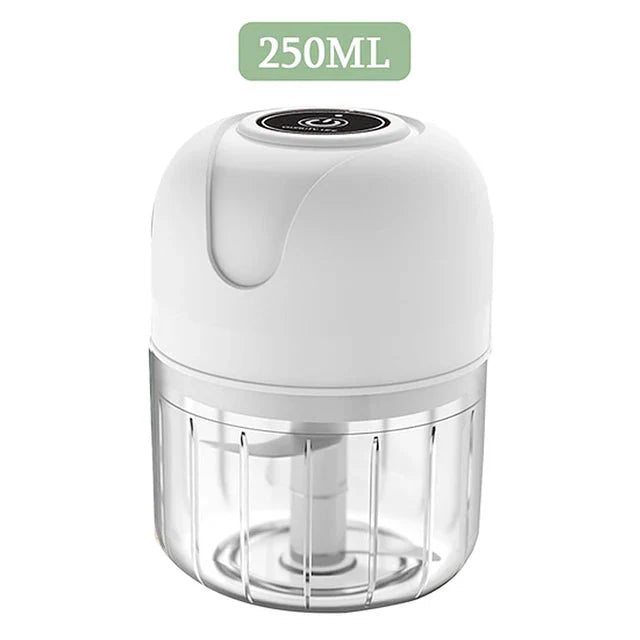 Mini Hachoir Herbes Electrique - Blanc