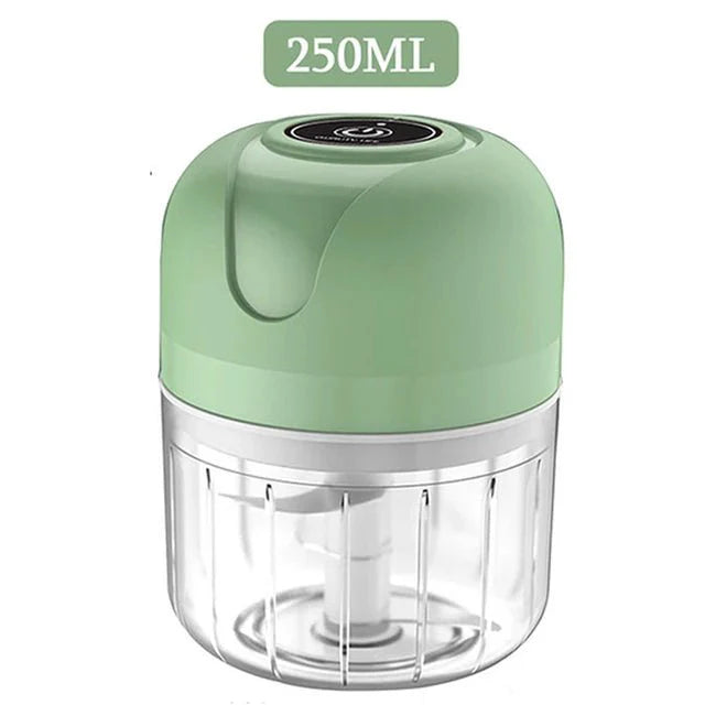 Mini Hachoir Herbes Electrique - Vert