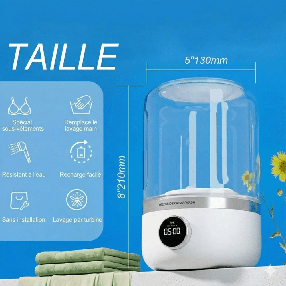 Mini Machine à Laver Sans Fil -