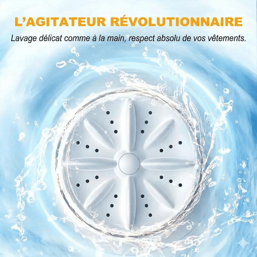 Mini Machine à Laver Sans Fil -