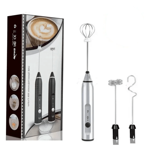 Mini Mixeur Lait - Argent