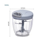 Mini Mixeur Manuel - Bleu 900ml