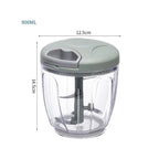 Mini Mixeur Manuel - Vert 900ml