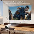 Mini Retroprojecteur Portable - Gris + Haut parleur 5W