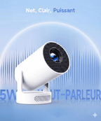 Mini Retroprojecteur Portable - Gris + Haut parleur 5W