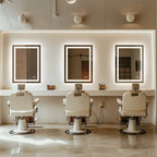 Miroir LED Salle de Bain Rectangulaire Design Cristal Luxe - 50x70cm