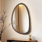 Miroir Mural Asymétrique Noir - 50x70cm