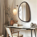 Miroir Mural Asymétrique Noir - 60x90cm