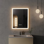 Miroir Mural LED Rétroéclairé Salle de Bain 40x50cm -