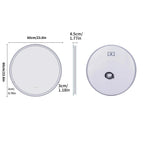 Miroir Rond LED Salle de Bain Tactile Anti - buée - 80cm