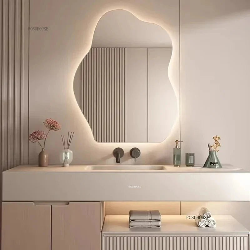 Miroir Salle de Bain LED Organique - 39X60cm - A