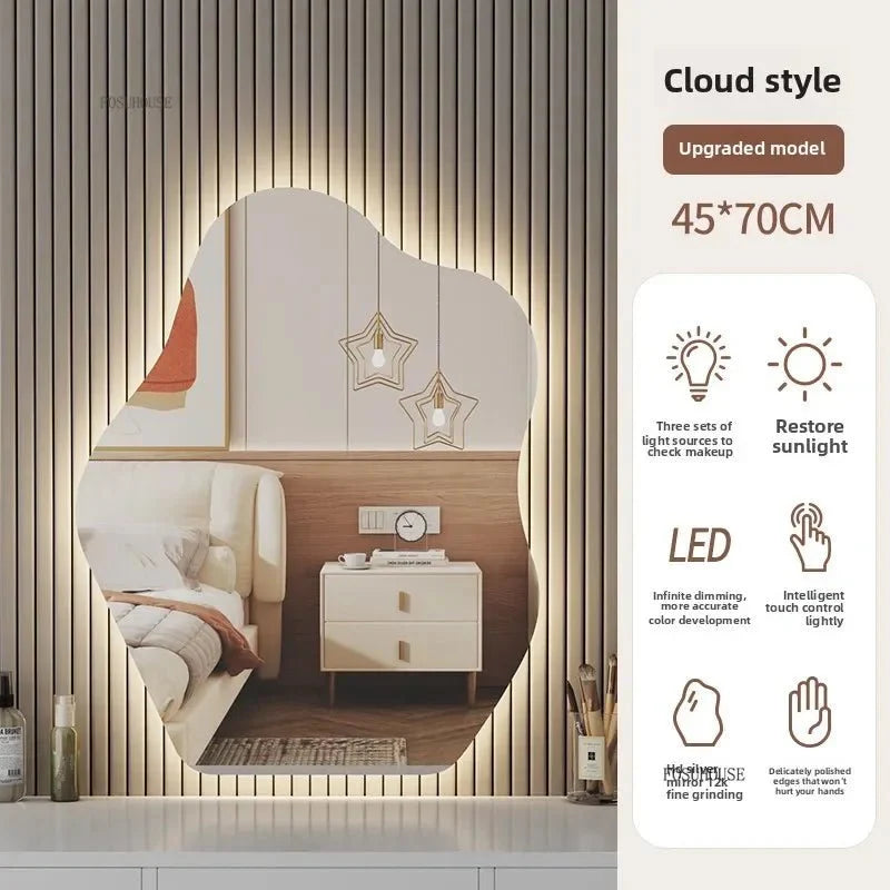 Miroir Salle de Bain LED Organique - 45X70cm - A