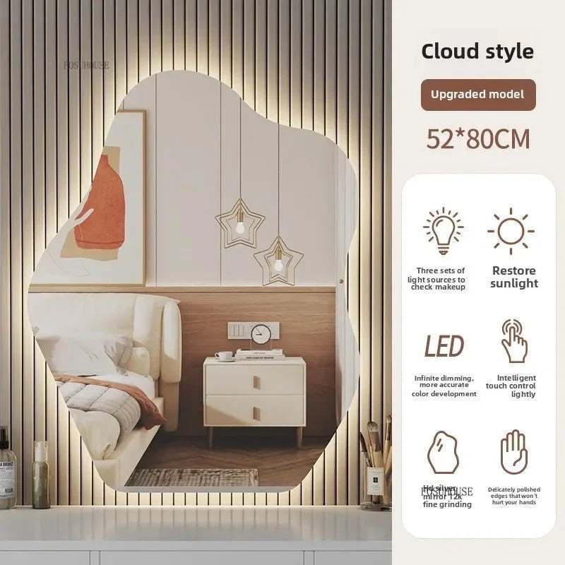 Miroir Salle de Bain LED Organique - 52X80cm - A