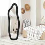 Miroir sur Pied Asymétrique - Noir - 160x50cm