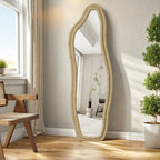 Miroir sur Pied Asymétrique - Or - 140x45cm